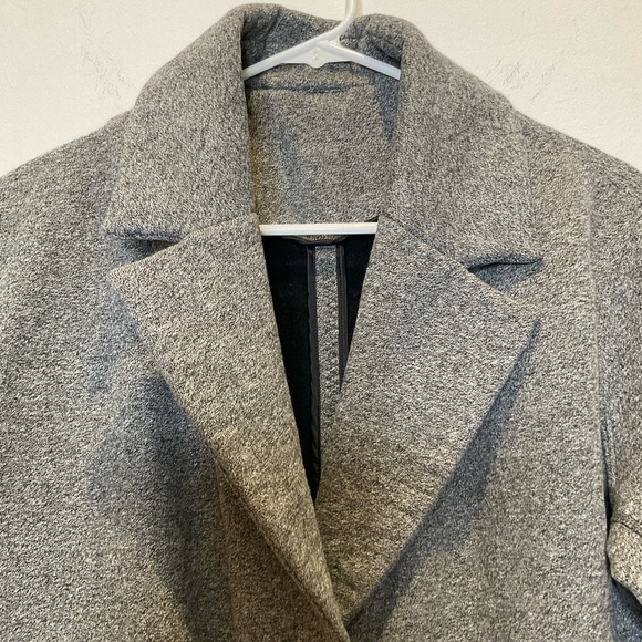 Lululemon Cozy Car Two Buttoned Coat Collared Side Pockets Heather Grey - Picture 5 of 16